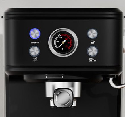 Step 4
Start machine, press the button to espresso and machine will start to brew Step 4
Start machine, press the button to espresso and machine will start to brew