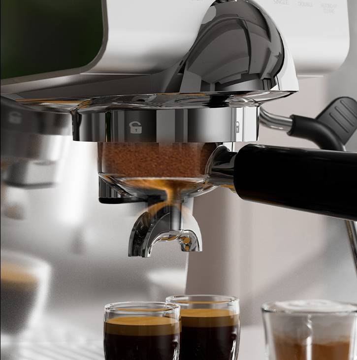 electric cold brew coffee maker with pre-soaking system PRE-SOAKING SYSTEM